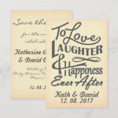 結婚日程のデザインを保存 招待状 (正面/裏面)