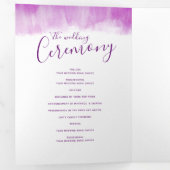 結婚更新式のモダン抽象芸術アート・マウーブ 三つ折りプログラム (内部最初)