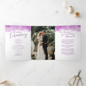 結婚更新式のモダン抽象芸術アート・マウーブ 三つ折りプログラム (内部)