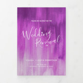 結婚更新式のモダン抽象芸術アート・マウーブ 三つ折りプログラム (カバー)