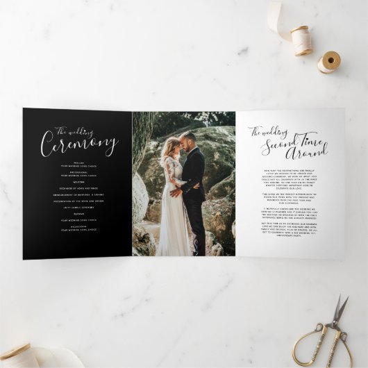 結婚更新式の白黒プログラム 三つ折りプログラム (内部)