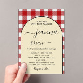 結婚書モダンアクリル招待状 アクリル招待状 (インサイチュ (ポータブル))