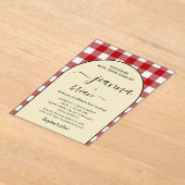 結婚書モダンアクリル招待状 アクリル招待状 (レイダウン)