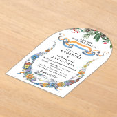 結婚書モダンアクリル招待状 アクリル招待状 (レイダウン)