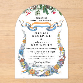 結婚書モダンアクリル招待状 アクリル招待状