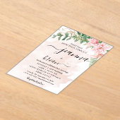 結婚書モダンアクリル招待状 アクリル招待状 (レイダウン)