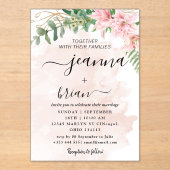 結婚書モダンアクリル招待状 アクリル招待状 (正面)