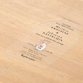 結婚書モダンアクリル招待状 アクリル招待状 (レイダウン)