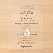 結婚書モダンアクリル招待状 アクリル招待状 (正面)