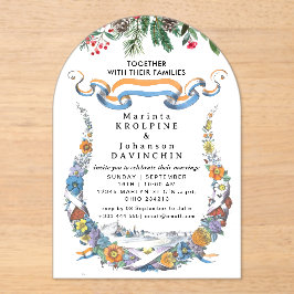 結婚書モダンアクリル招待状 アクリル招待状