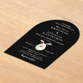 結婚書モダンアクリル招待状 アクリル招待状 (レイダウン)