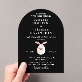 結婚書モダンアクリル招待状 アクリル招待状