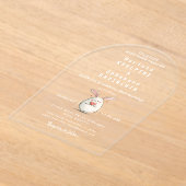 結婚書モダンアクリル招待状 アクリル招待状 (レイダウン)