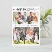 結婚書道ハート最高の日の写真3 サンキューカード (スタンド正面)