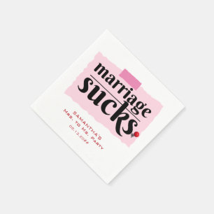 結婚最低!離婚届おもしろい出パーティー スタンダードカクテルナプキン