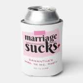 結婚最低!離婚届おもしろい出パーティー 缶クーラー (缶正面)