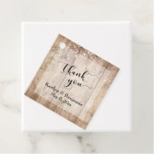 結婚木材とラ淡い色のイトに感謝 フェイバータグ (インサイチュ)