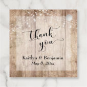 結婚木材とラ淡い色のイトに感謝 フェイバータグ (裏面)