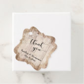 結婚木材とラ淡い色のイトに感謝 フェイバータグ (インサイチュ)