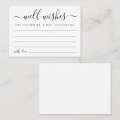 結婚様のご多幸をお祈り申し上げます – シンプル コーリングカード (正面/裏面)