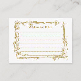 結婚様のアドバイスカード アドバイスカード