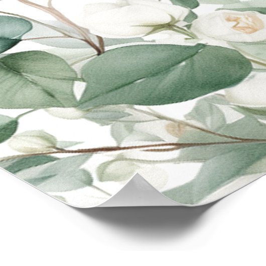 結婚歓迎のエレガント看板 ポスター (角)