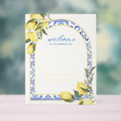 結婚歓迎の合図、レモン、夏イタリアン、 アクリルサイン (ニュートラル)