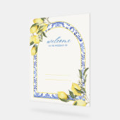 結婚歓迎の合図、レモン、夏イタリアン、 アクリルサイン (傾斜)