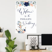 結婚歓迎の航海のフローラいかり ポスター (ホームオフィス)