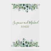 結婚歓迎の葉葉色 アクリルサイン (正面)