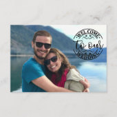 結婚歓迎カスタム撮影モダンリラックス エンクロージャーカード (正面)