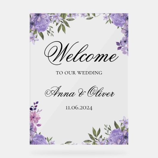 結婚歓迎サイン アクリルサイン (正面)