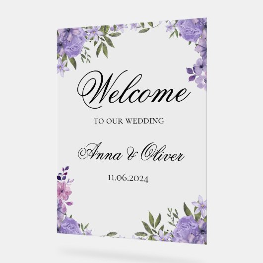 結婚歓迎サイン アクリルサイン (傾斜)