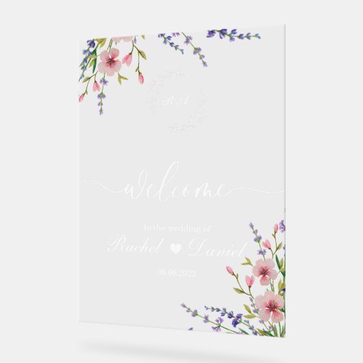 結婚歓迎サイン アクリルサイン (傾斜)