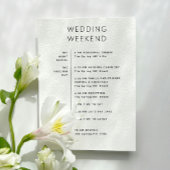 結婚歓迎バッグ。週末の日程 招待状