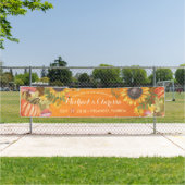 結婚歓迎メープル葉パンプキンスサンフラワー 横断幕 (インサイチュ)