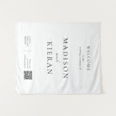 結婚歓迎式QRコード署名大布 タペストリー (正面(横))