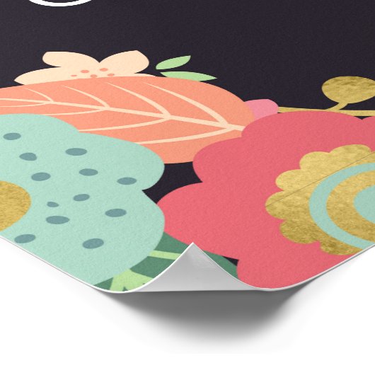 結婚歓迎素朴結婚フローラ ポスター (角)