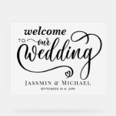 結婚歓迎 アクリルサイン (正面)