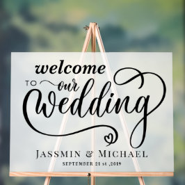 結婚歓迎 アクリルサイン