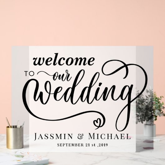 結婚歓迎 アクリルサイン (ウェディング)