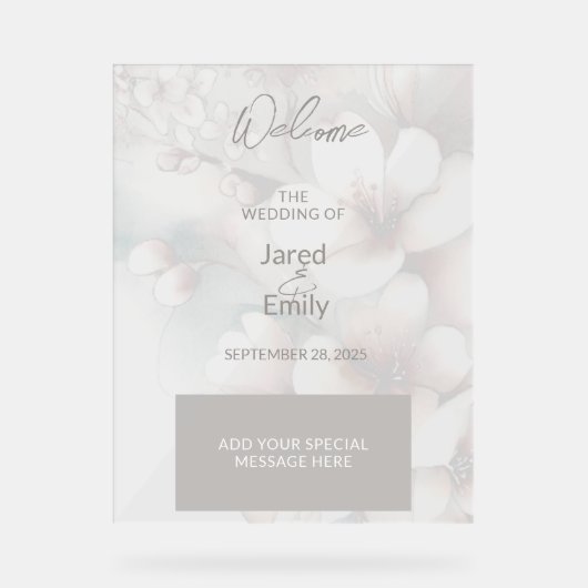 結婚歓迎 アクリルサイン (正面)