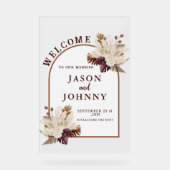 結婚歓迎 アクリルサイン (正面)