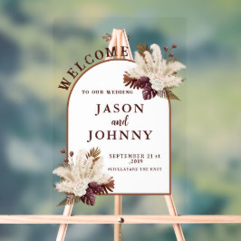 結婚歓迎 アクリルサイン