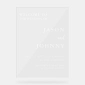 結婚歓迎 アクリルサイン (正面)