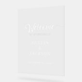 結婚歓迎 アクリルサイン (傾斜)