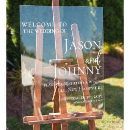 結婚歓迎 アクリルサイン