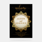 結婚歓迎 アクリルサイン (正面)