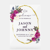 結婚歓迎 アクリルサイン (正面)