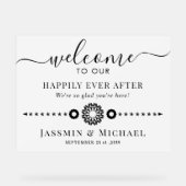 結婚歓迎 アクリルサイン (正面)